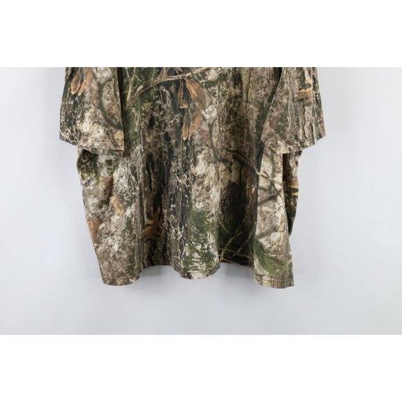 Vintage Cabelas Mens 2XL Boxy Fit Woodlands Camouflage Short Sleeve T-Shirt - Picture 7 of 7